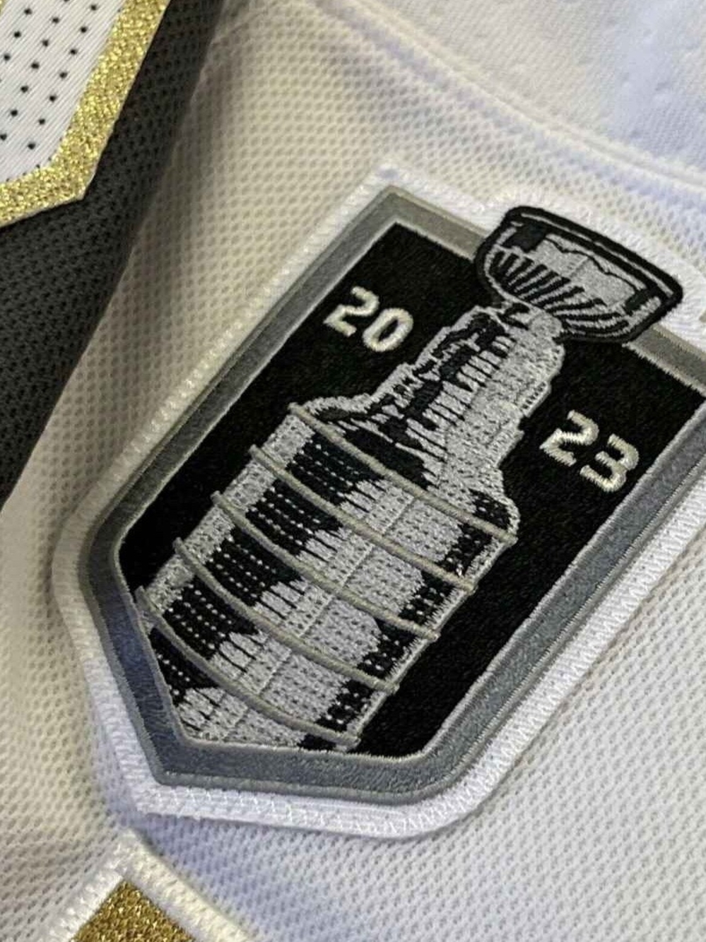 Adidas White and Gold. NHL Authentic Autographed Jersey